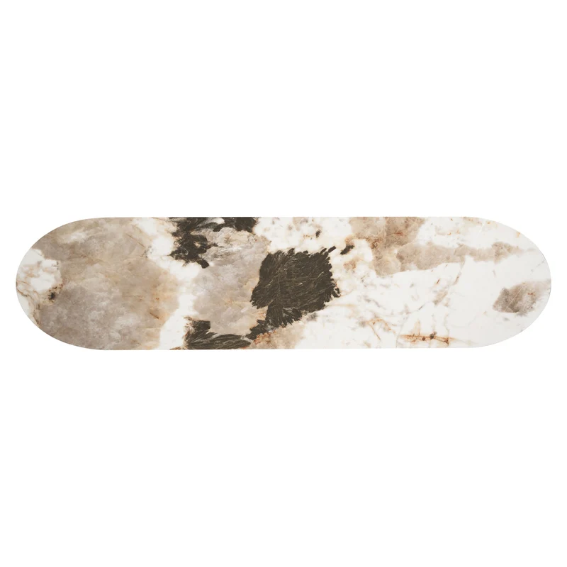 Konsole Langford Brown – Richmond Konsolentisch mit Keramik-Platte