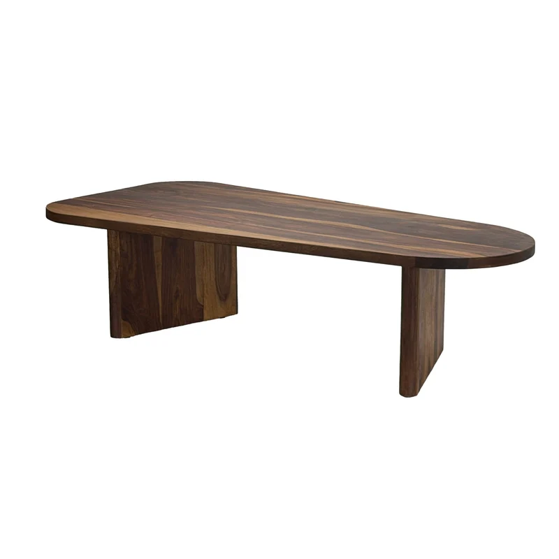 Couchtisch Sheesham oval 120cm, Wohnzimmertisch von Wohnling