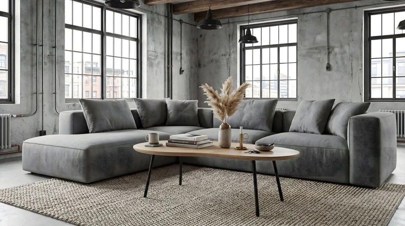 Couchtisch Nierenform Mango Massivholz White Wash mit Metallbeinen