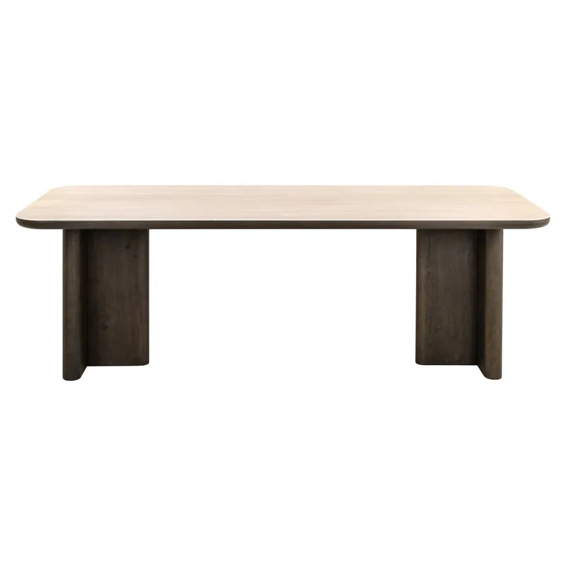 Esstisch Nando 270 cm Richmond – Eichenfurnier & Travertin-Keramik
