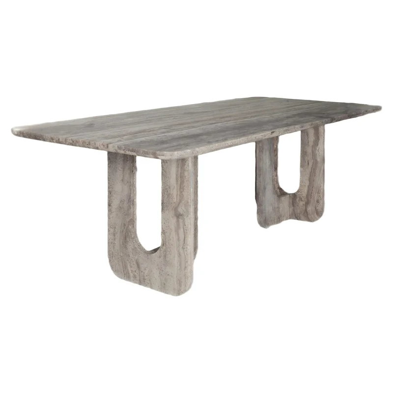 Esstisch Westin 230 grey, Travertin-Naturstein, 230x100 cm