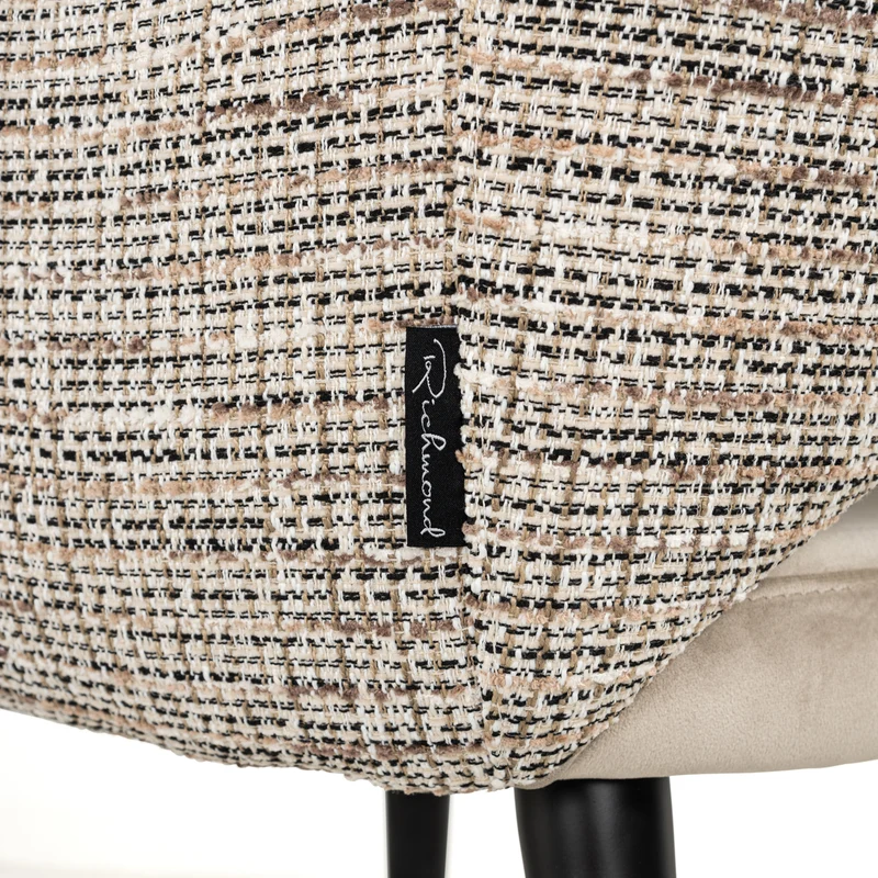 Esszimmerstuhl Giovanna Samtvelours trendy nature mit Metallgestell