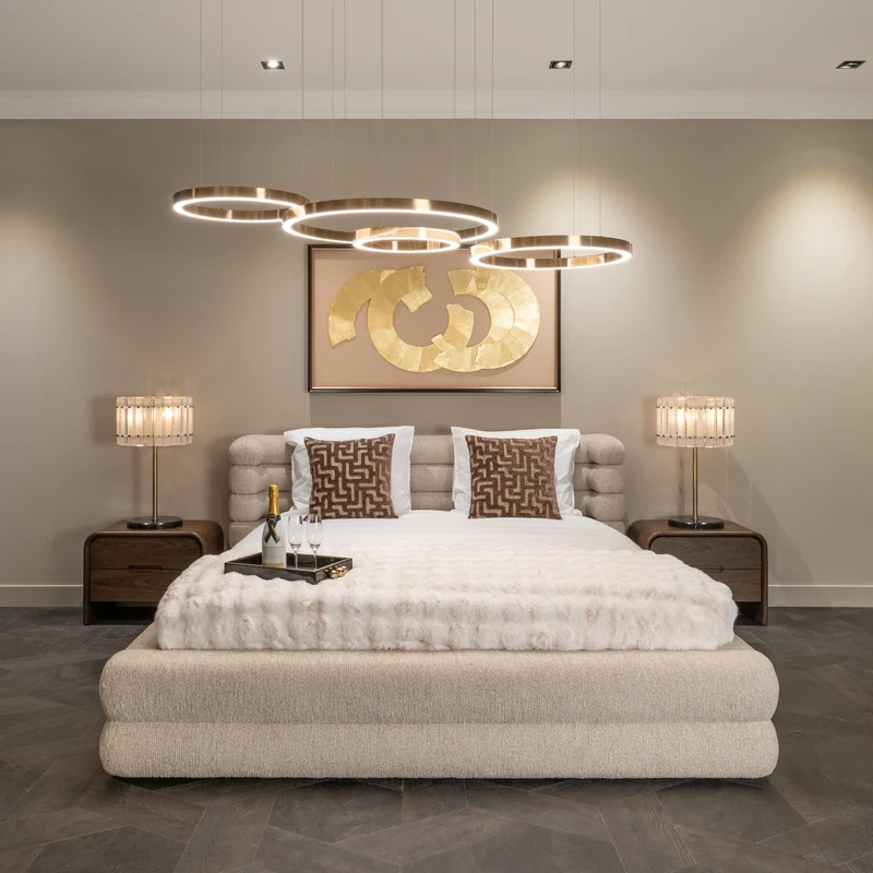 Richmond Bett Obidis 180x210 mit Bettkasten in natural linear