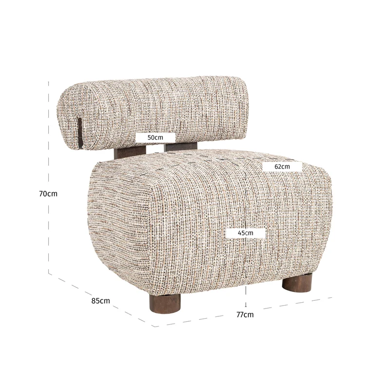 Lounge Stuhl Arabella individuell im Wunschstoff – Richmond