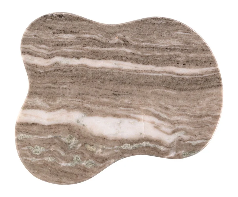 Beistelltisch Abandos brass antique mit Marmorplatte Richmond