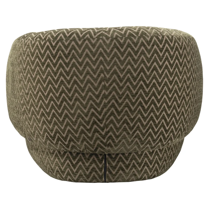 Lounge Stuhl Milano moss chevron mit gepolsterter Sitzfläche