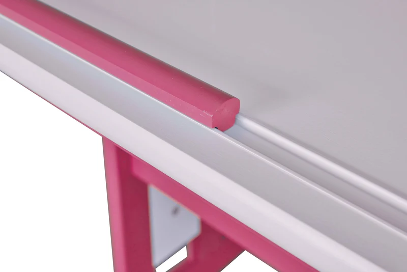 Kinderschreibtisch PIJII Pink weiß + Rollcontainer Simon Komplettset