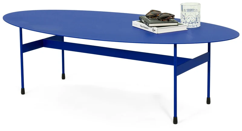 Spinder MIRA OVAL Couchtisch 125 x 40 cm Oval Stahl Minimalistisch