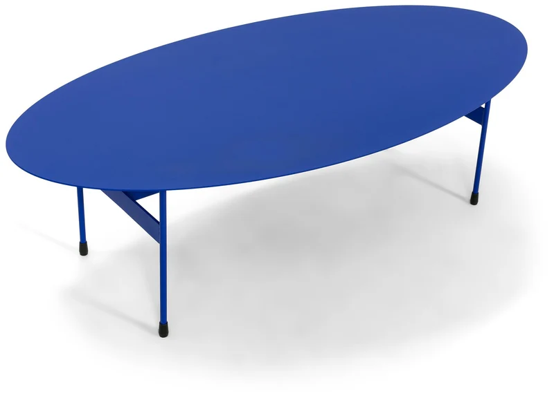 Spinder MIRA OVAL Couchtisch 125 x 40 cm Oval Stahl Minimalistisch