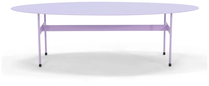 Spinder MIRA OVAL Couchtisch 125 x 40 cm Oval Stahl Minimalistisch