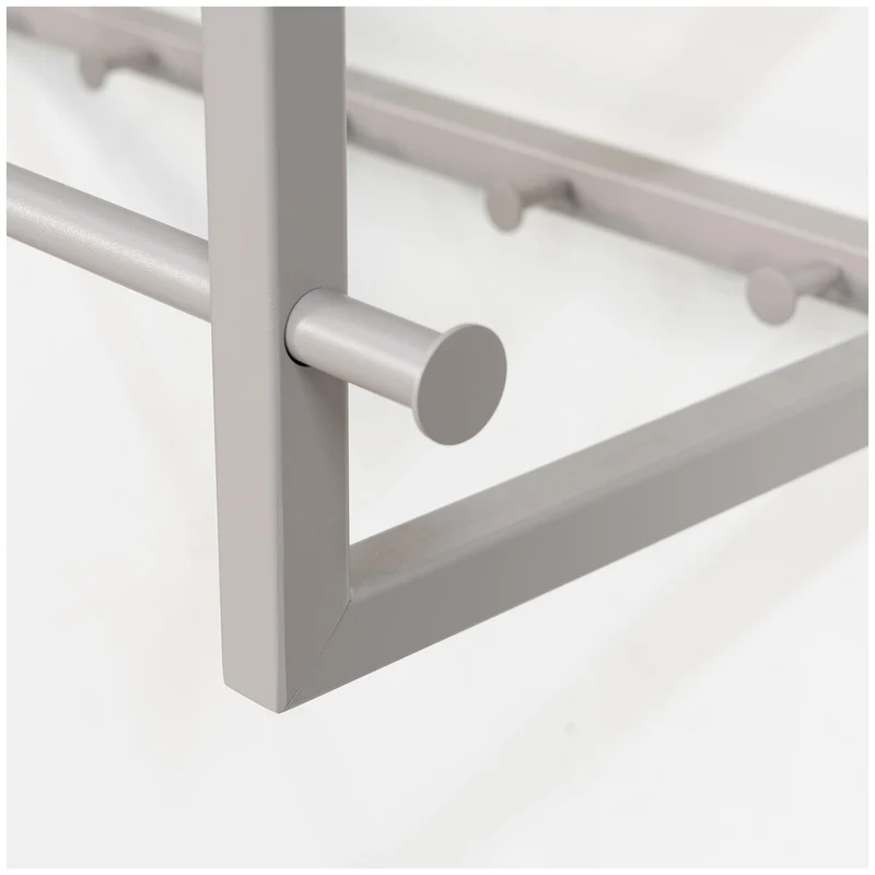 Spinder Marco Garderobe Wandgarderobe Eiche Stahl Skandinavisch