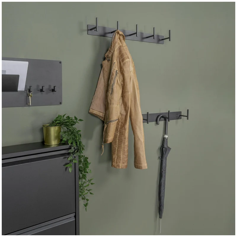 Spinder CHAPMAN 5 Stahl-Garderobe, skandinavisch, Schwarz oder Weiß
