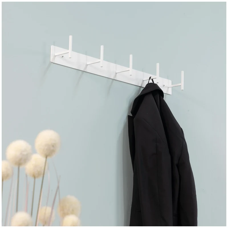 Spinder CHAPMAN 5 Stahl-Garderobe, skandinavisch, Schwarz oder Weiß