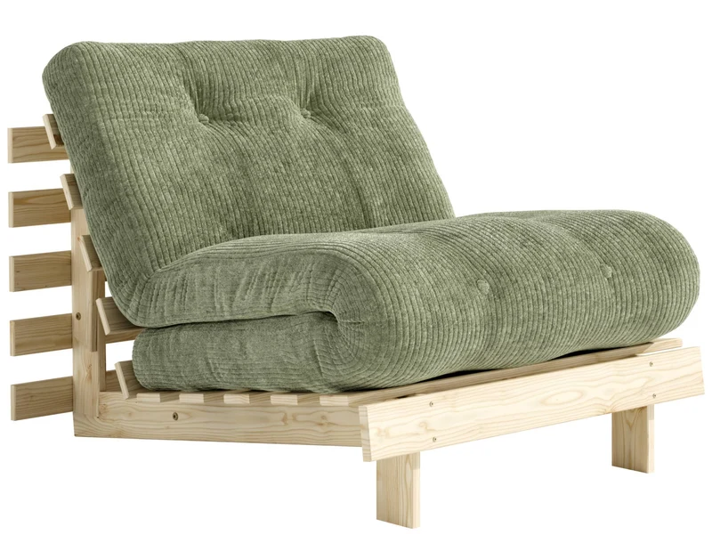 Sofa Schlafsofa ROOTS 90 Polster Cord Kiefer massiv unbehandelt Karup