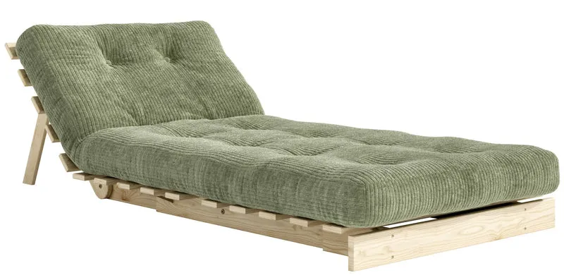 Sofa Schlafsofa ROOTS 90 Polster Cord Kiefer massiv unbehandelt Karup