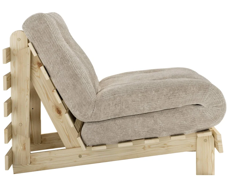 Sofa Schlafsofa ROOTS 90 Polster Cord Kiefer massiv unbehandelt Karup