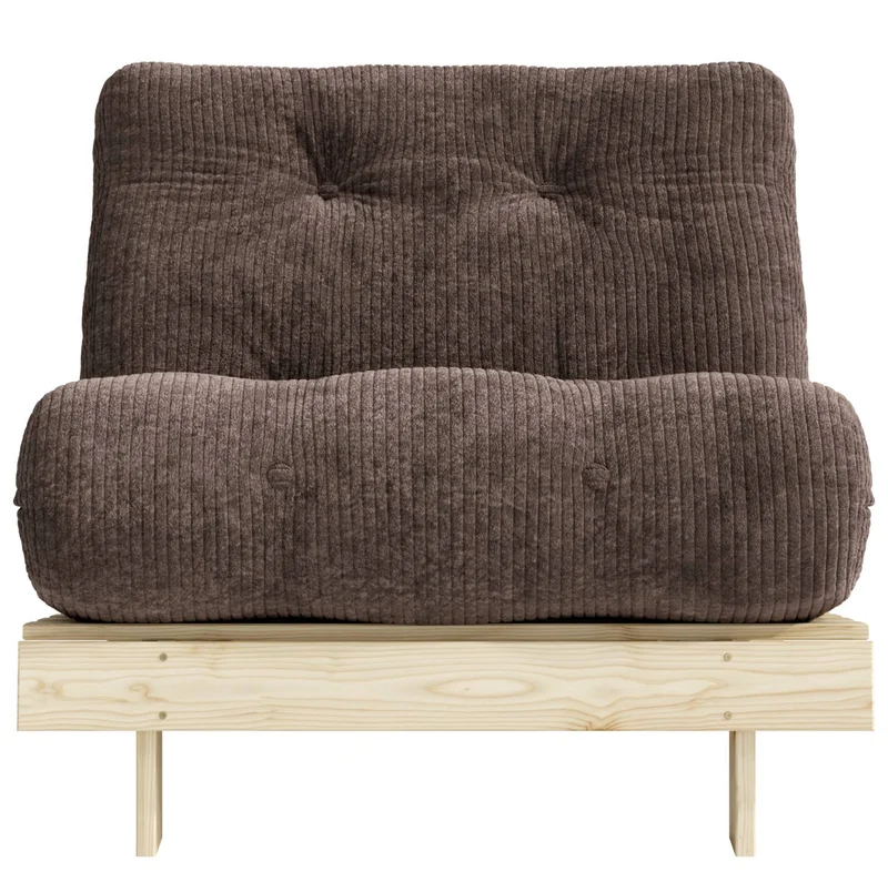 Sofa Schlafsofa ROOTS 90 Polster Cord Kiefer massiv unbehandelt Karup