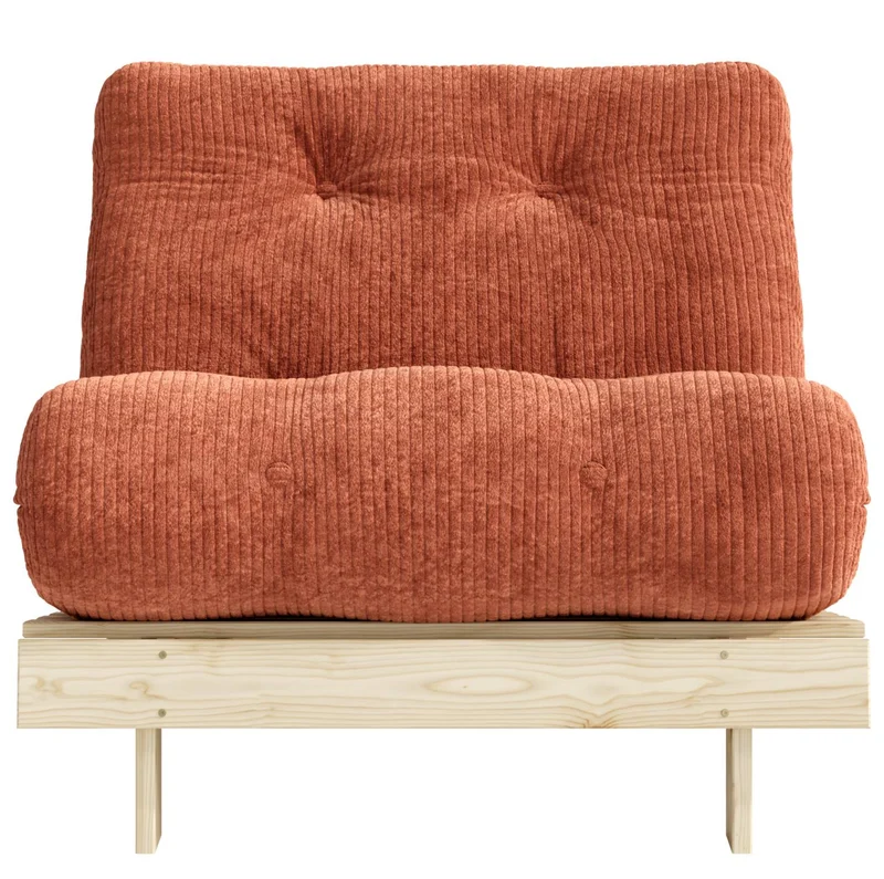 Sofa Schlafsofa ROOTS 90 Polster Cord Kiefer massiv unbehandelt Karup