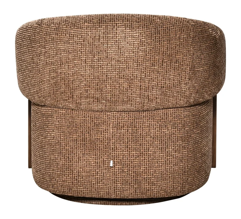 Lounge Stuhl Marina in Brown Blockweave, drehbar, Richmond