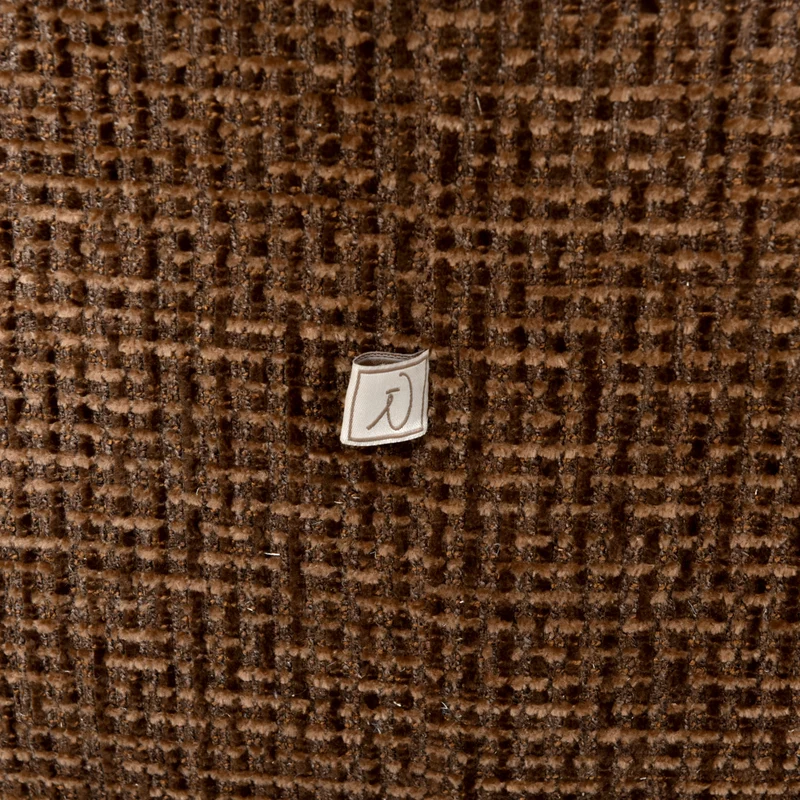 Lounge Stuhl Marina in Brown Blockweave, drehbar, Richmond