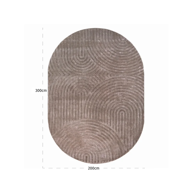 Teppich Bayon taupe 200x300 cm - weicher Wohnaccessoire-Klassiker
