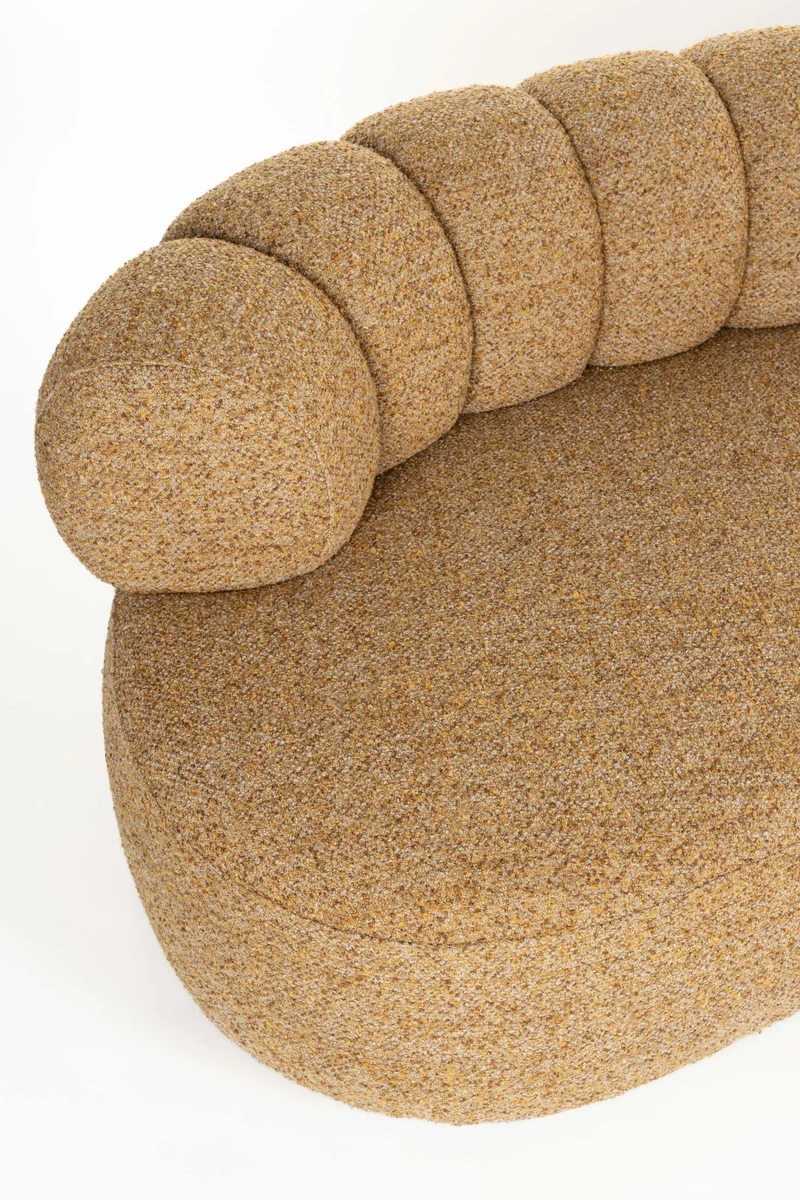 Sofa Duvane 4,5-Sitzer Braun mit Eukalyptusholz-Gestell von Dutchbone