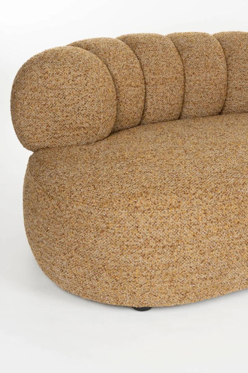Sofa Duvane 4,5-Sitzer Braun mit Eukalyptusholz-Gestell von Dutchbone