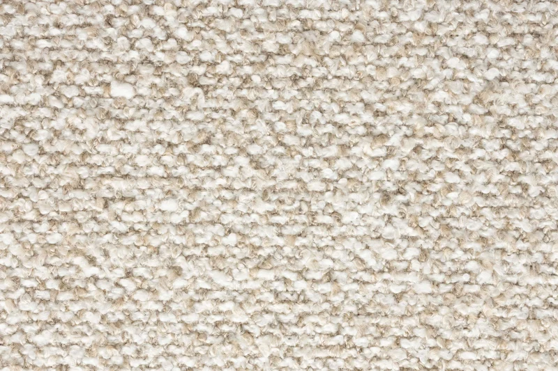 Sofa Duvane 4,5-Sitzer Beige mit Eukalyptusholz-Gestell im Boho-Stil