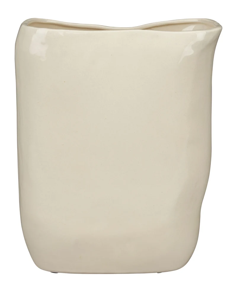 Deko-Vase Edna M Beige aus handgefertigter Keramik von Dutchbone