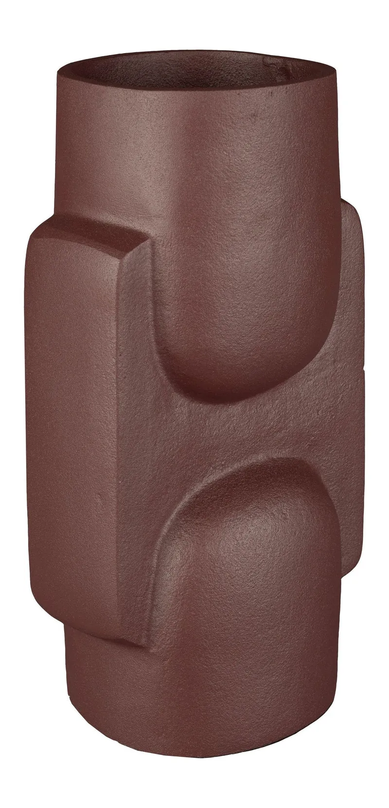 Deko-Vase Santos Bordeaux aus Aluminium im 70er-Stil von Dutchbone