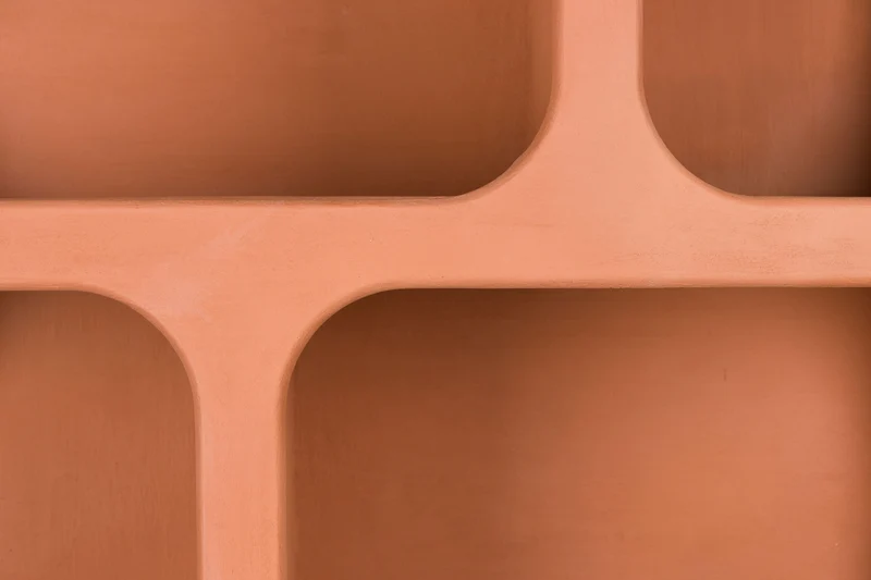 Regal Dundee XL in Terracotta von Dutchbone im modularen Retro-Design