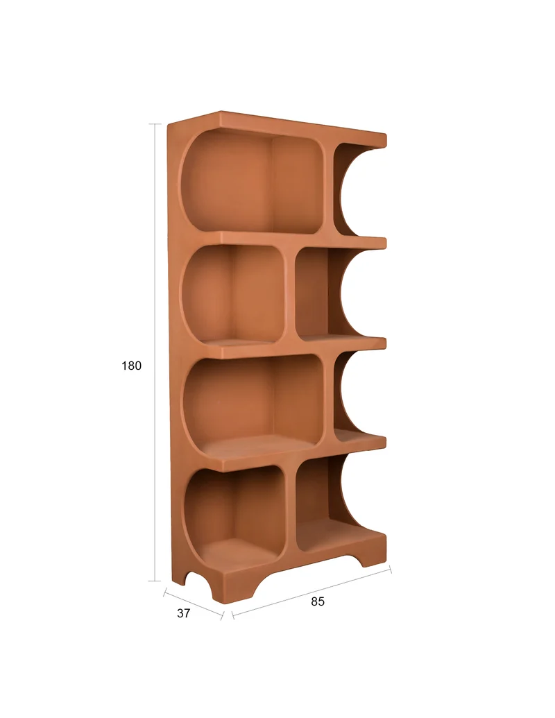 Regal Dundee XL in Terracotta von Dutchbone im modularen Retro-Design