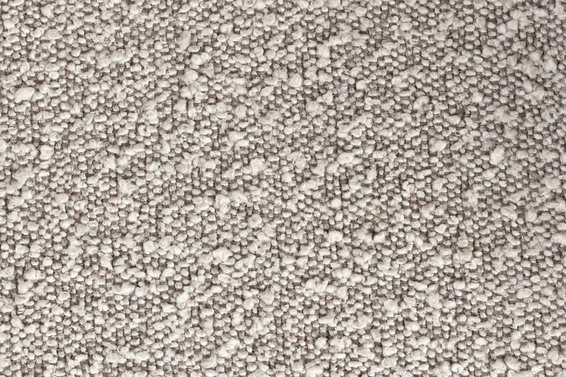 Esszimmerstuhl Charly im 2er-Set, Grau mit Bouclé-Bezug, Metallrahmen