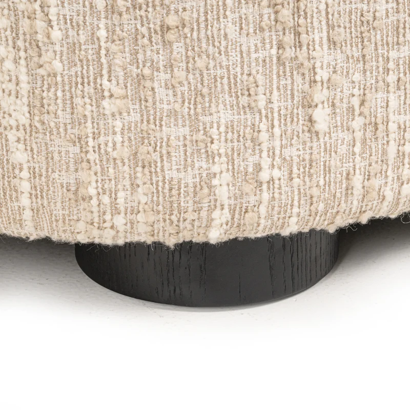 Richmond Sofa Pandora Lounge Right in Beige Angora, 320 cm
