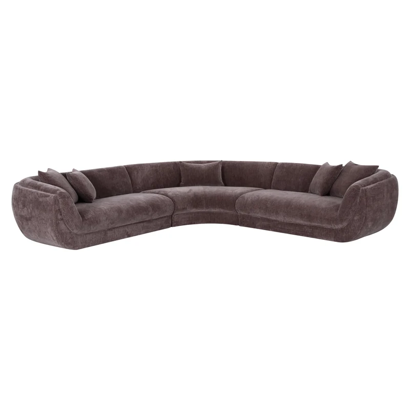 Sofa Gianelle von Richmond – XXL-Sofa Dark Brown, 310 cm breit