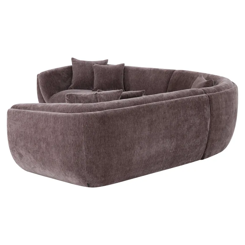 Sofa Gianelle von Richmond – XXL-Sofa Dark Brown, 310 cm breit