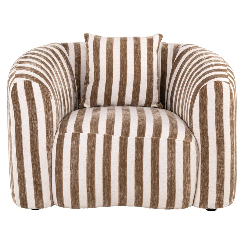 Lounge Stuhl Luxandra Stripes Sand – Richmond Design-Loungesessel