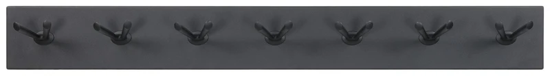 Spinder PULL 7 Garderobe: Minimalistisches Design aus Stahl, Schwarz