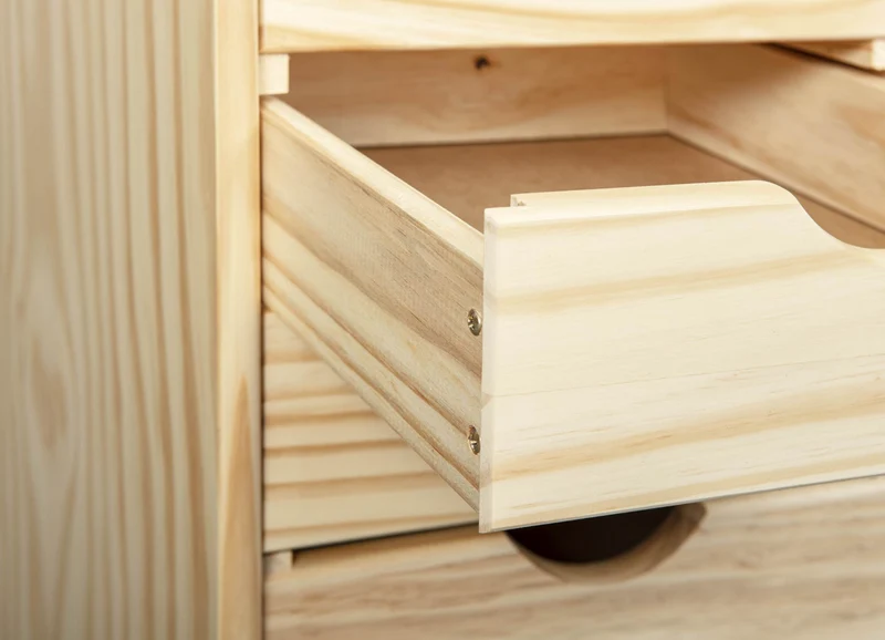 Kinderschreibtisch-Set Julia, Kiefer massiv, mit Rollcontainer