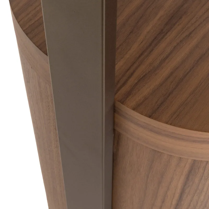 Vitrine Windsor Walnuss – Richmond Highboard mit Stauraum, 225 cm