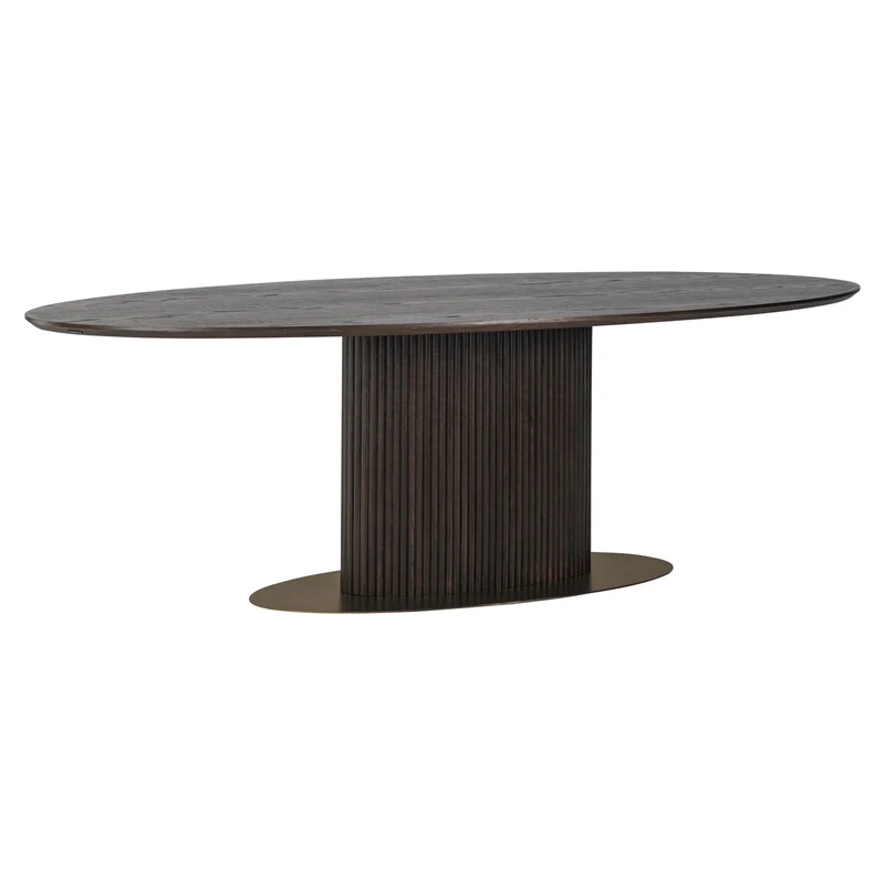 Richmond Esstisch Luxor 300 cm oval, Eiche massiv, braun