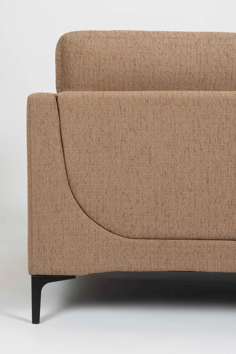 Sofa Balcony 3-Sitzer Caramel, Zuiver Designsofa mit Stoffbezug