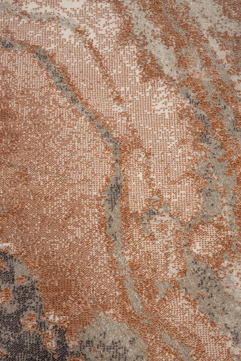 Teppich Solar 200x200 cm in Grau-Terra von Zuiver für Wohnzimmer