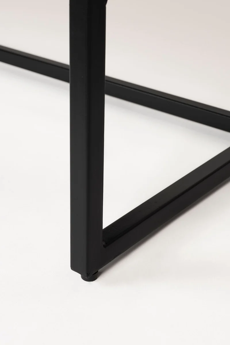 Sideboard Webster High aus recyceltem Teakholz mit Schiebetüren, Braun