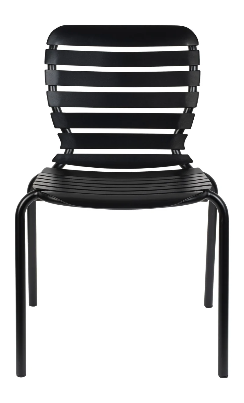 Gartenstuhl Vondel 2er-Set, Schwarz aus Aluminium von Zuiver