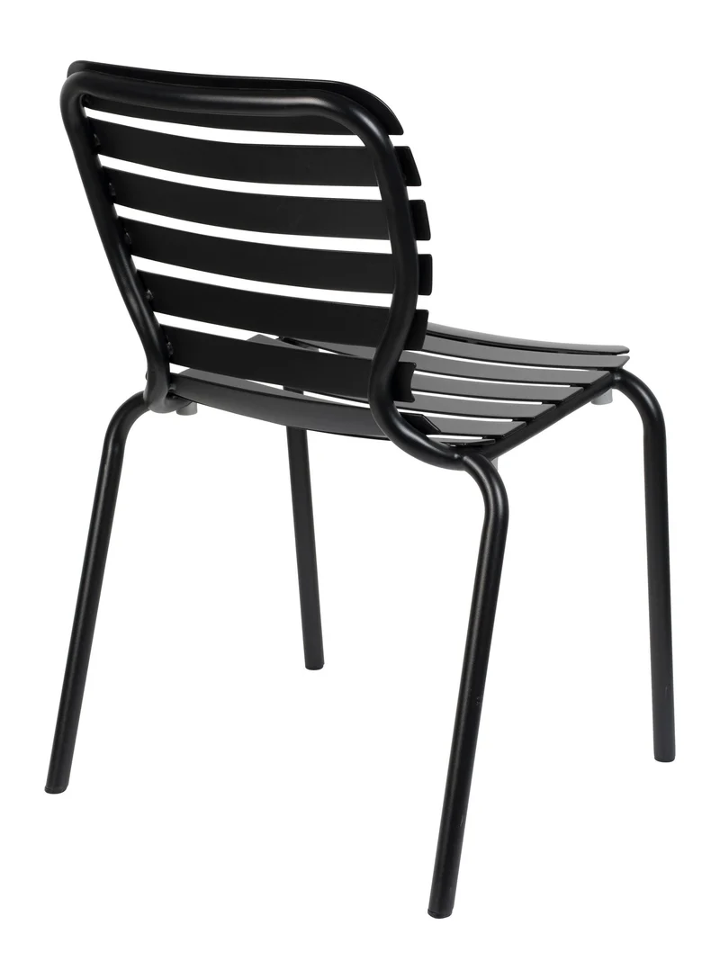 Gartenstuhl Vondel 2er-Set, Schwarz aus Aluminium von Zuiver