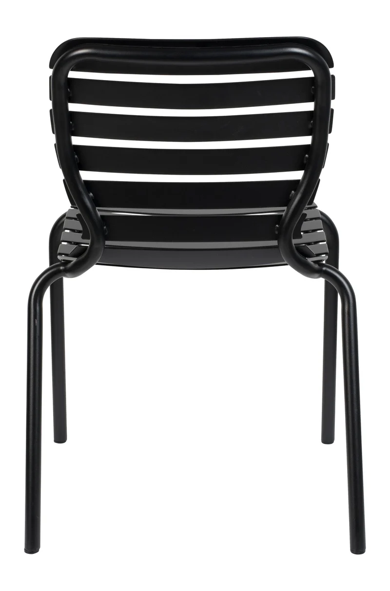 Gartenstuhl Vondel 2er-Set, Schwarz aus Aluminium von Zuiver