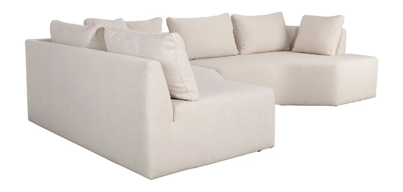 Zuiver Sofa Prosper links, Sand mit Ablagefläche für 5 Personen