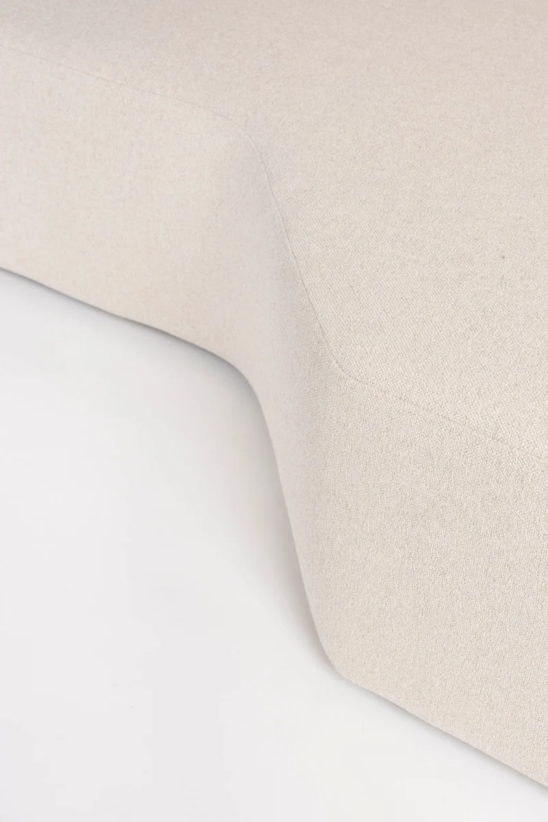 Zuiver Sofa Prosper links, Sand mit Ablagefläche für 5 Personen