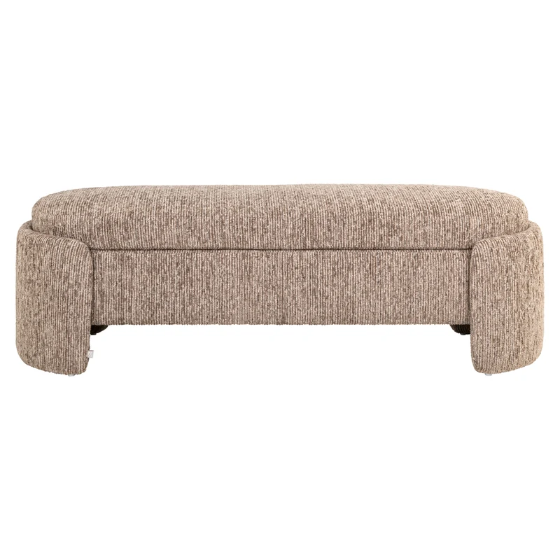 Sitzbank Cupid mocca mit Stauraum – Richmond, 150 cm breit